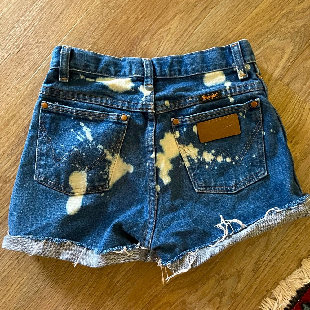 Vintage Wrangler Jean Shorts Bleached